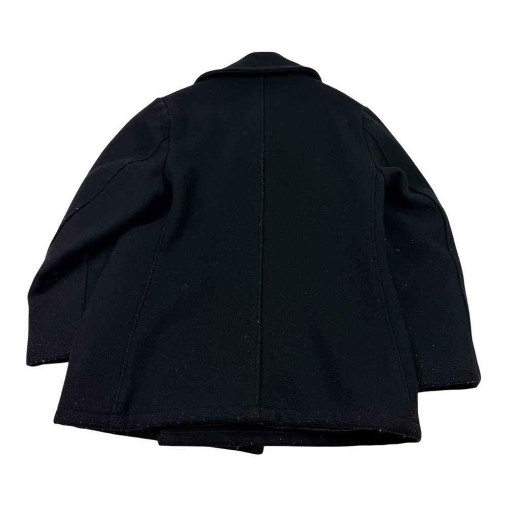 Schott NYC US740N Wool Pea Coat Jacket Womens 8 Navy Blue Made‎ in USA Vintage - Picture 2 of 7